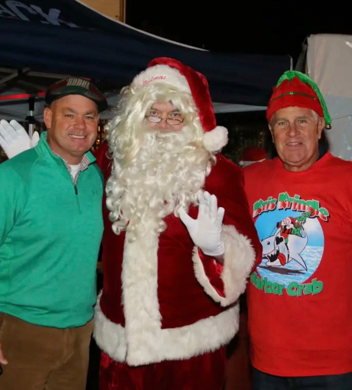 Mark Miller, Santa, and Frank Mills at a past Kris Kringle Event.